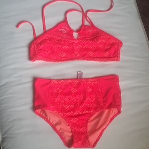 High wasted halter bikini